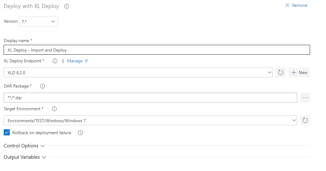 VSTS XL Deploy build task